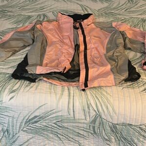 Light Pink and Gray Women's Shell Jacket